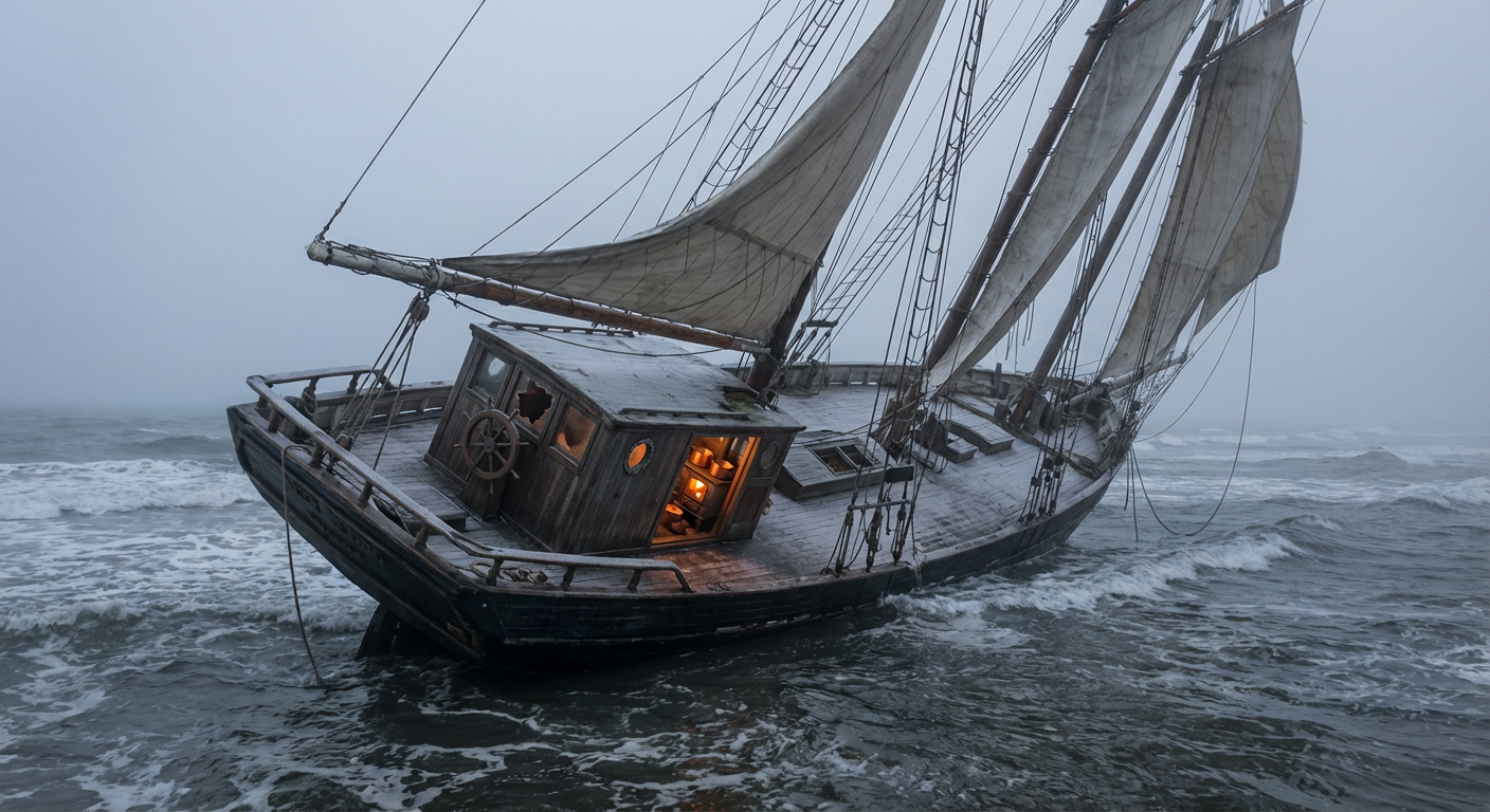 Dinner on the Stove, Nobody at the Helm: The Ghost Ship Carroll A. Deering
